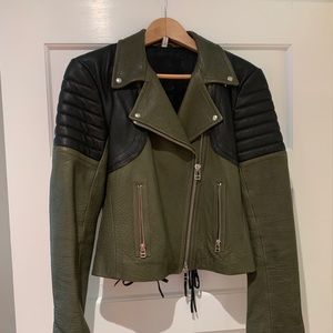 Faith Connexion Lambskon Moto Jacket - EU38/US8